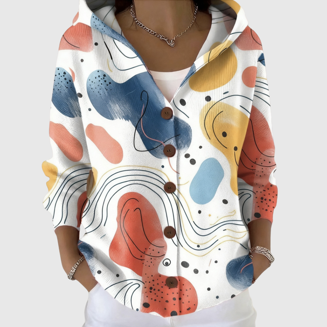 Helena | Women's Comfortable Knitted Hooded Cardigan II — Willow & Wren Melbourne