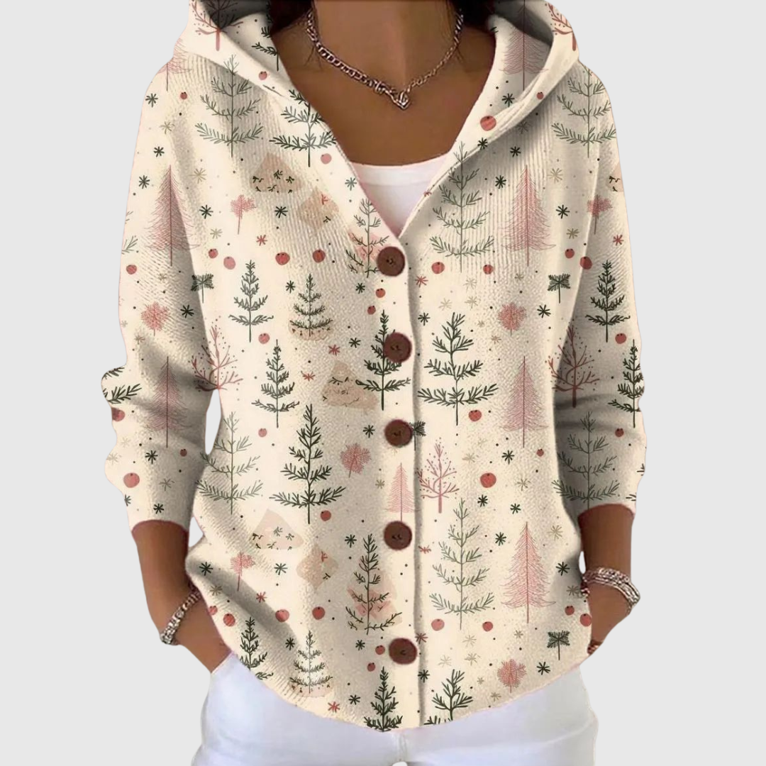 Louise | Women's Comfortable Knitted Hooded Cardigan — Willow & Wren Melbourne