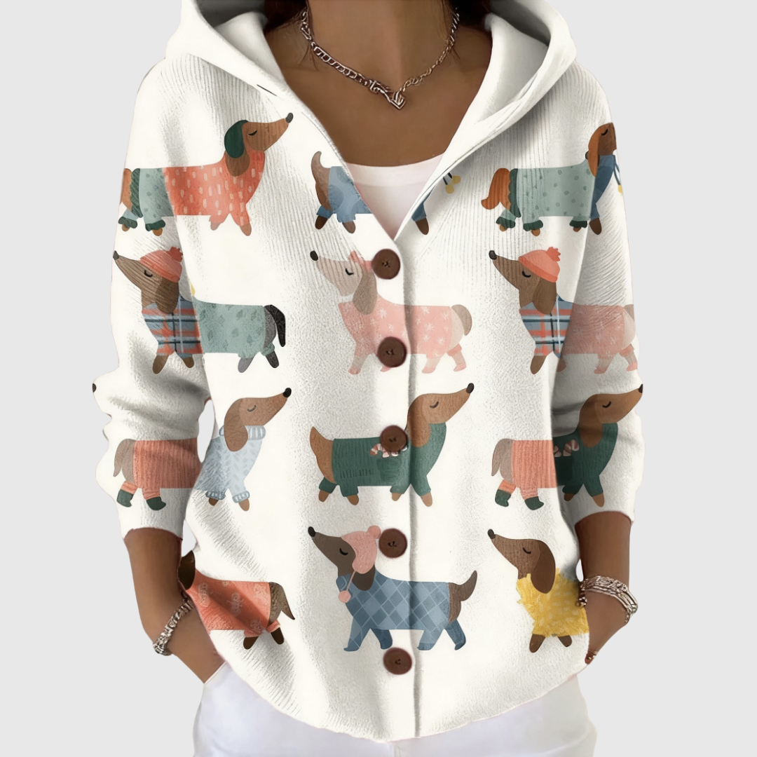 Lottie | Women's Comfortable Knitted Hooded Cardigan — Willow & Wren Melbourne