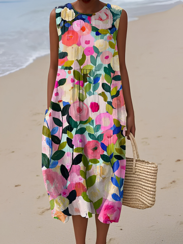 Louise | Floral Midi Dress