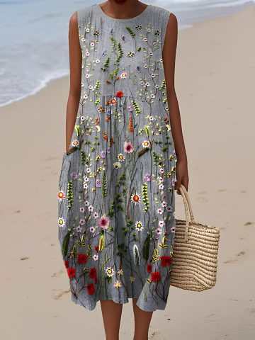 Daphne | Floral Midi Dress