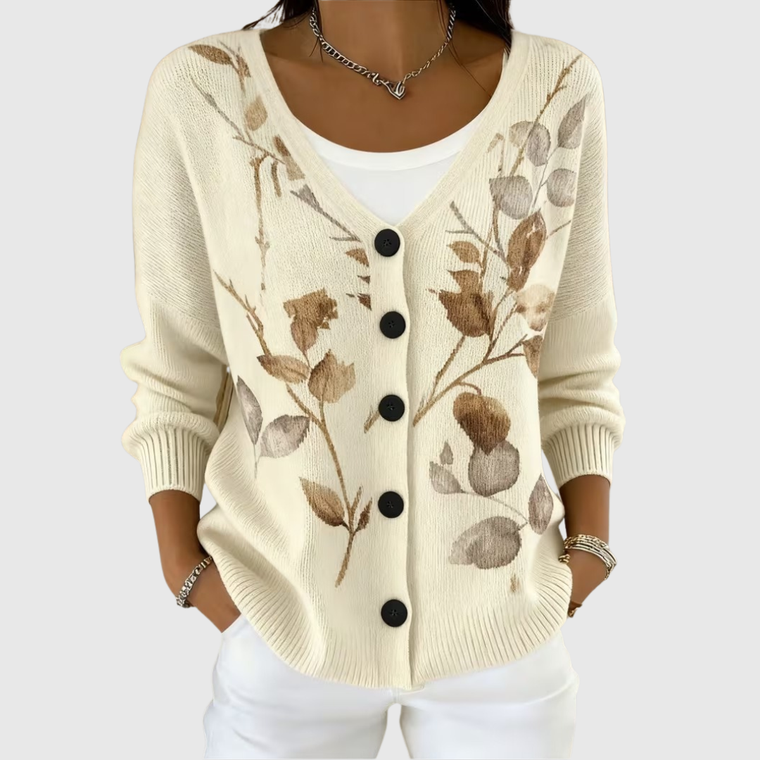 Clara | Women's Comfortable Knitted Button-Detail Cardigan — Willow & Wren Melbourne