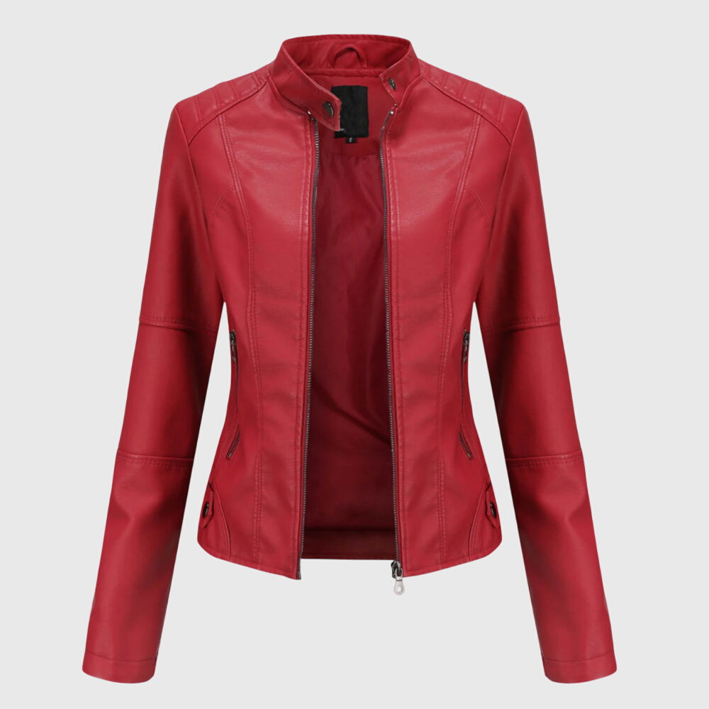 Helena | Women's Elegant Leather Jacket — Willow & Wren Melbourne