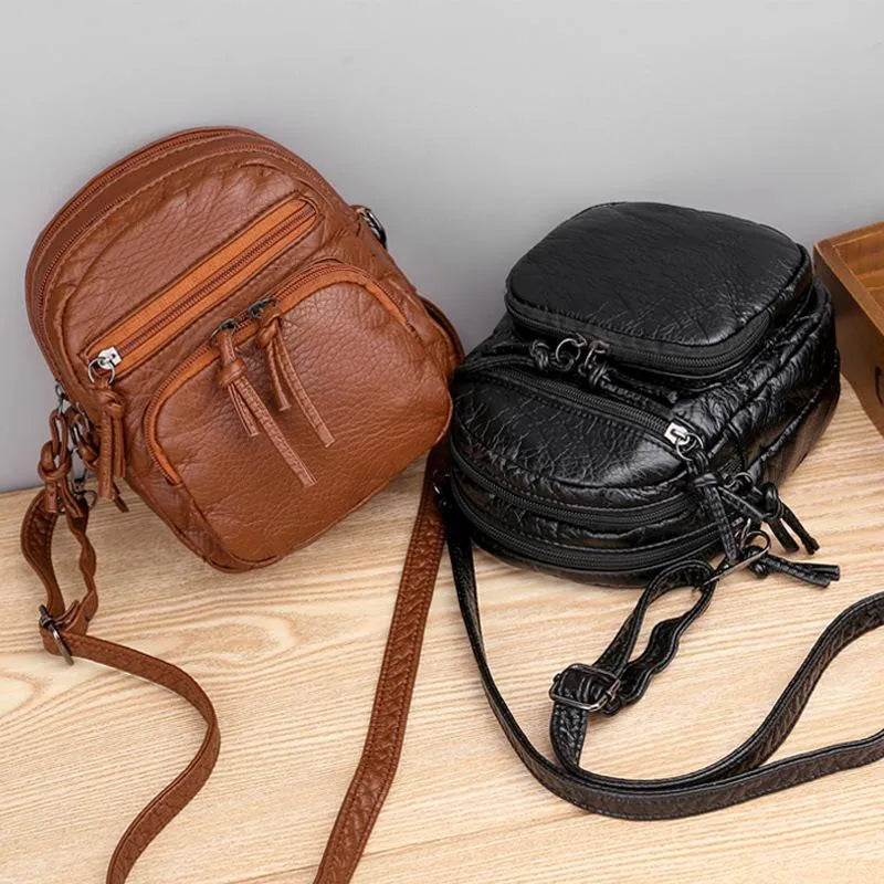 Rose | Women's Multi-Zip Crossbody Bag — Willow & Wren Melbourne
