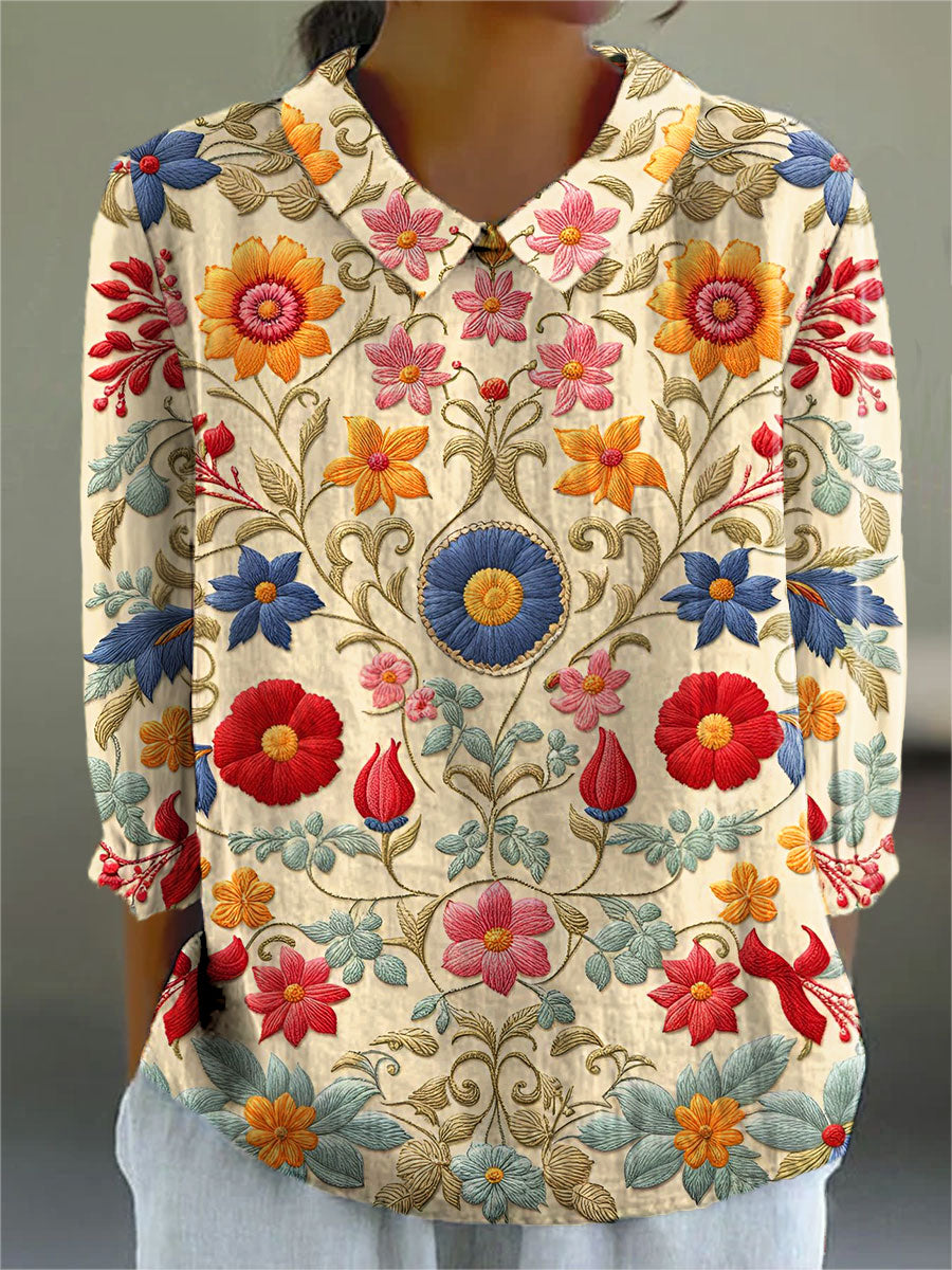 Naomi | Women's Printed Blouse — Willow & Wren Melbourne