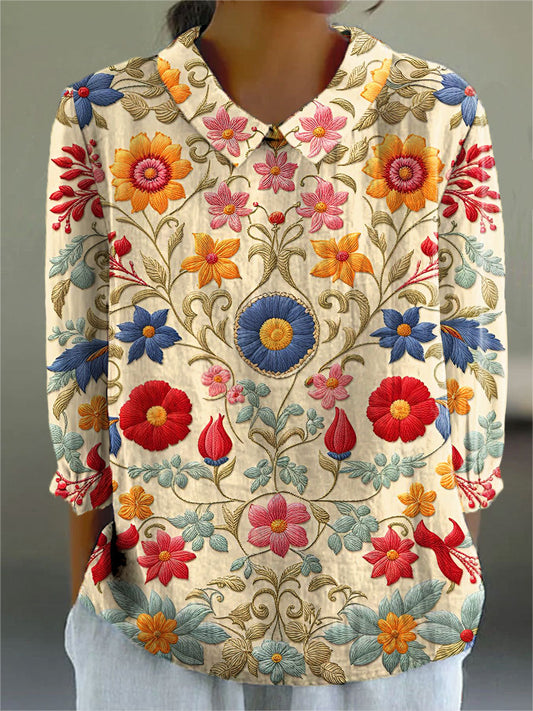 Naomi | Women's Printed Blouse — Willow & Wren Melbourne