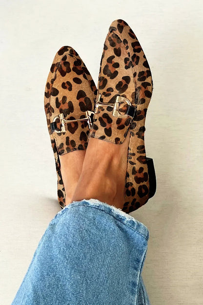 Frances | Elegant Leopard-Print Loafers