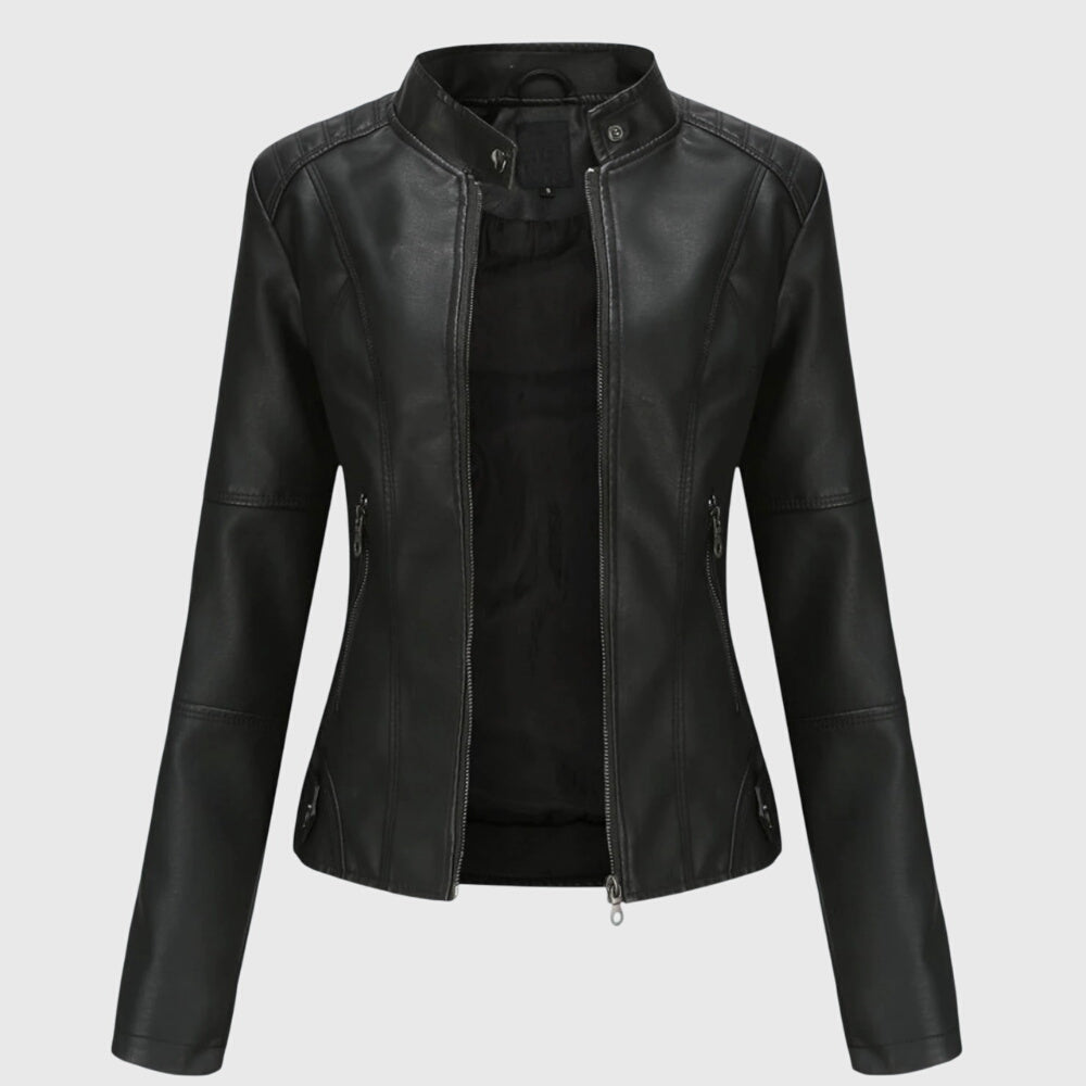 Helena | Women's Elegant Leather Jacket — Willow & Wren Melbourne