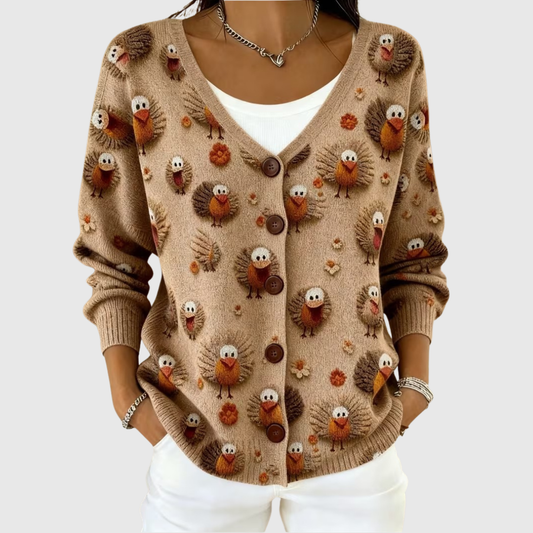Georgia | Women's Comfortable Knitted Button-Front Cardigan — Willow & Wren Melbourne