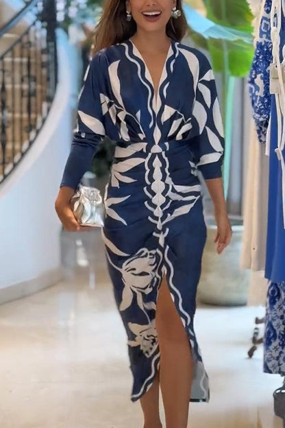 Monica | Printed Midi Dress