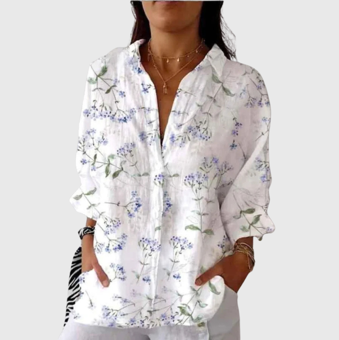 Lily | Women's Lightweight Printed Blouse — Willow & Wren Melbourne