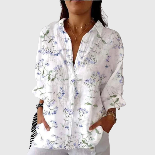 Lily | Women's Lightweight Printed Blouse — Willow & Wren Melbourne