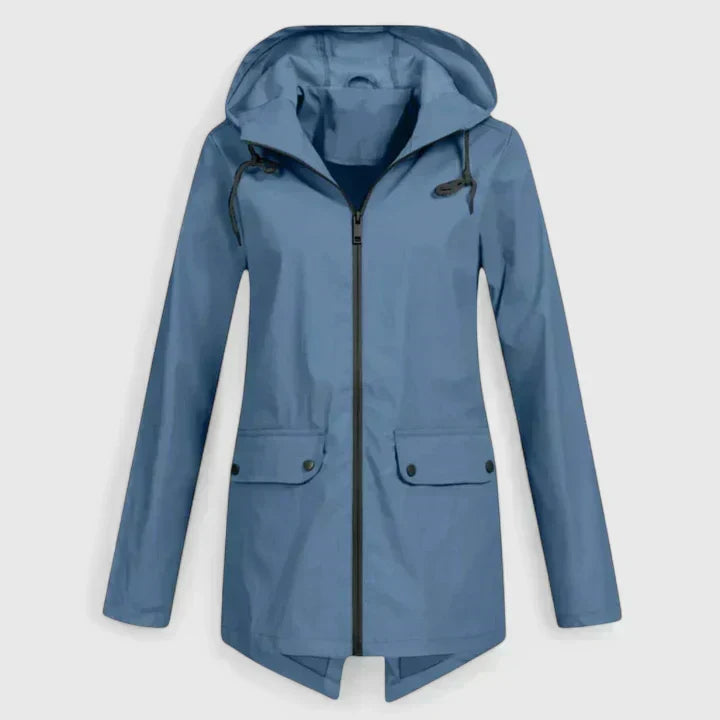 Lottie | Women's Comfortable Jacket — Blue — Willow & Wren Melbourne