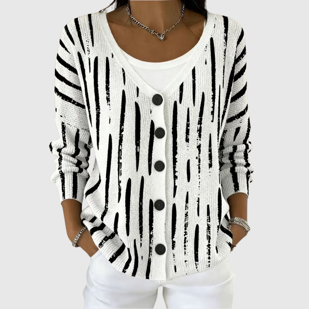 Hazel | Women's Comfortable Knitted Button-Front Cardigan — Willow & Wren Melbourne