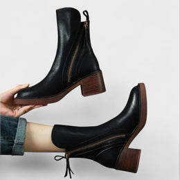 Joan | Women's Block-Heel Ankle Boots — Willow & Wren Melbourne
