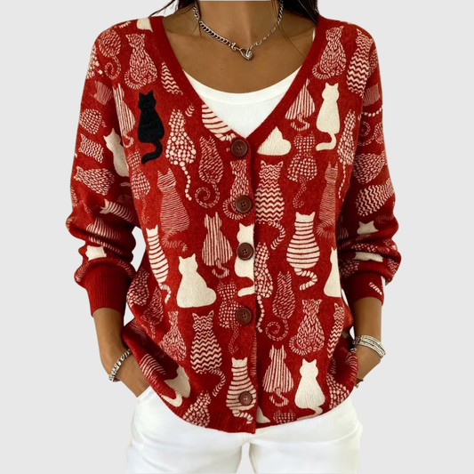 Victoria | Women's Comfortable Knitted Button-Front Cardigan II — Willow & Wren Melbourne