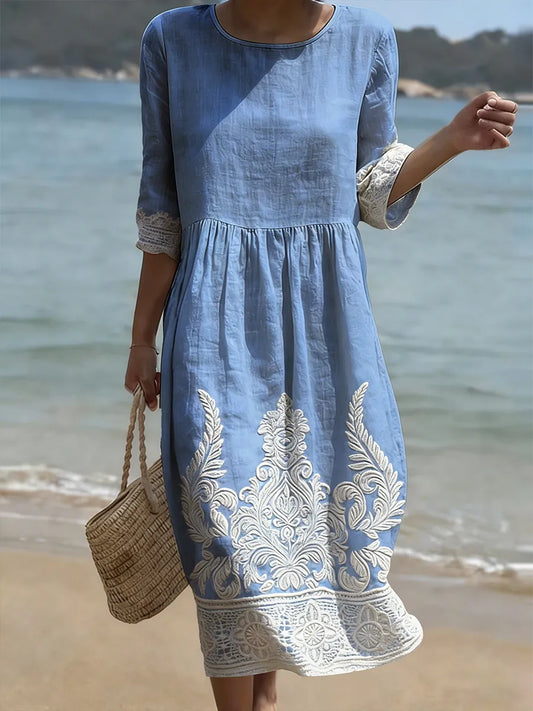 Catherine | Women's Floral Relaxed Dress — Willow & Wren Melbourne