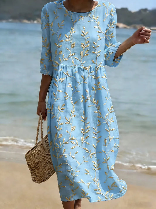 Charlotte | Women's Floral Relaxed Dress — Willow & Wren Melbourne
