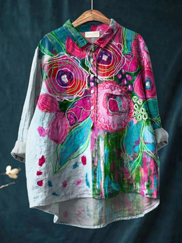 Martha | Women's Floral Printed Relaxed T-Shirt — Willow & Wren Melbourne