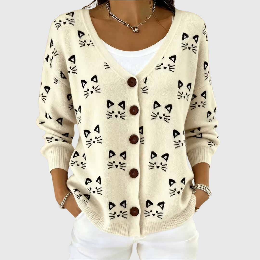 Teresa | Women's Comfortable Knitted Button-Front Cardigan — Willow & Wren Melbourne