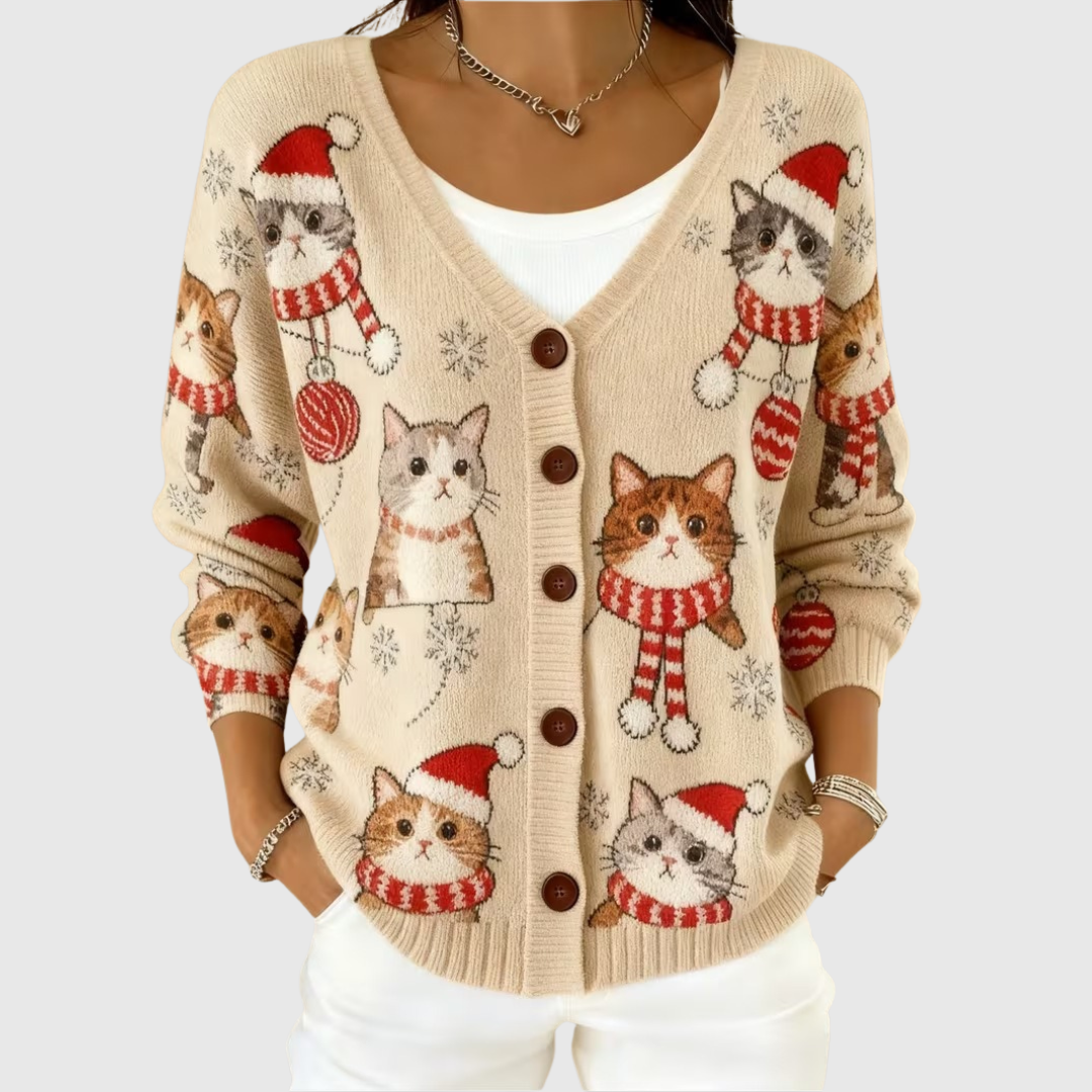 Charlotte | Women's Comfortable Knitted Button-Front Cardigan — Willow & Wren Melbourne