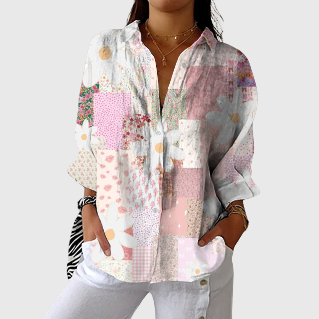 Holly | Women's Lightweight Printed Blouse — Willow & Wren Melbourne