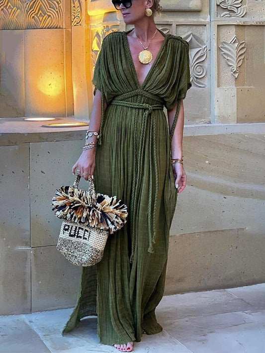 Pauline | Maxi Split-Hem Dress
