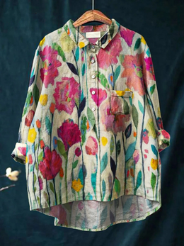 Holly | Women's Floral Relaxed T-Shirt — Multicolour — Willow & Wren Melbourne
