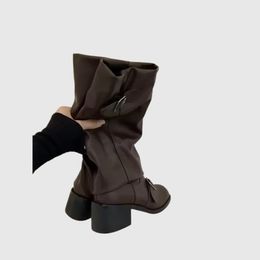 Isoldeia | Women's Buckled Ankle Boots — Willow & Wren Melbourne