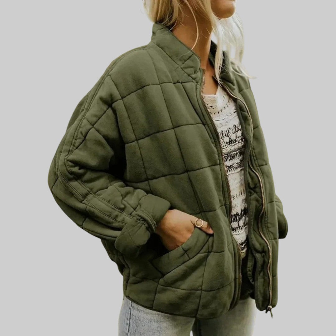 Holly | Women's Elegant Jacket — Khaki — Willow & Wren Melbourne