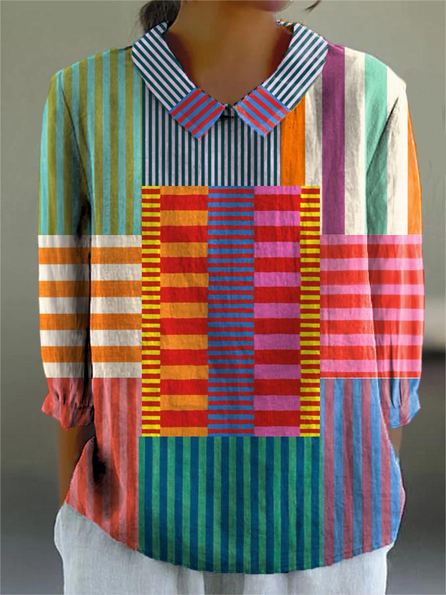 Yvonne | Women's Printed Blouse — Willow & Wren Melbourne