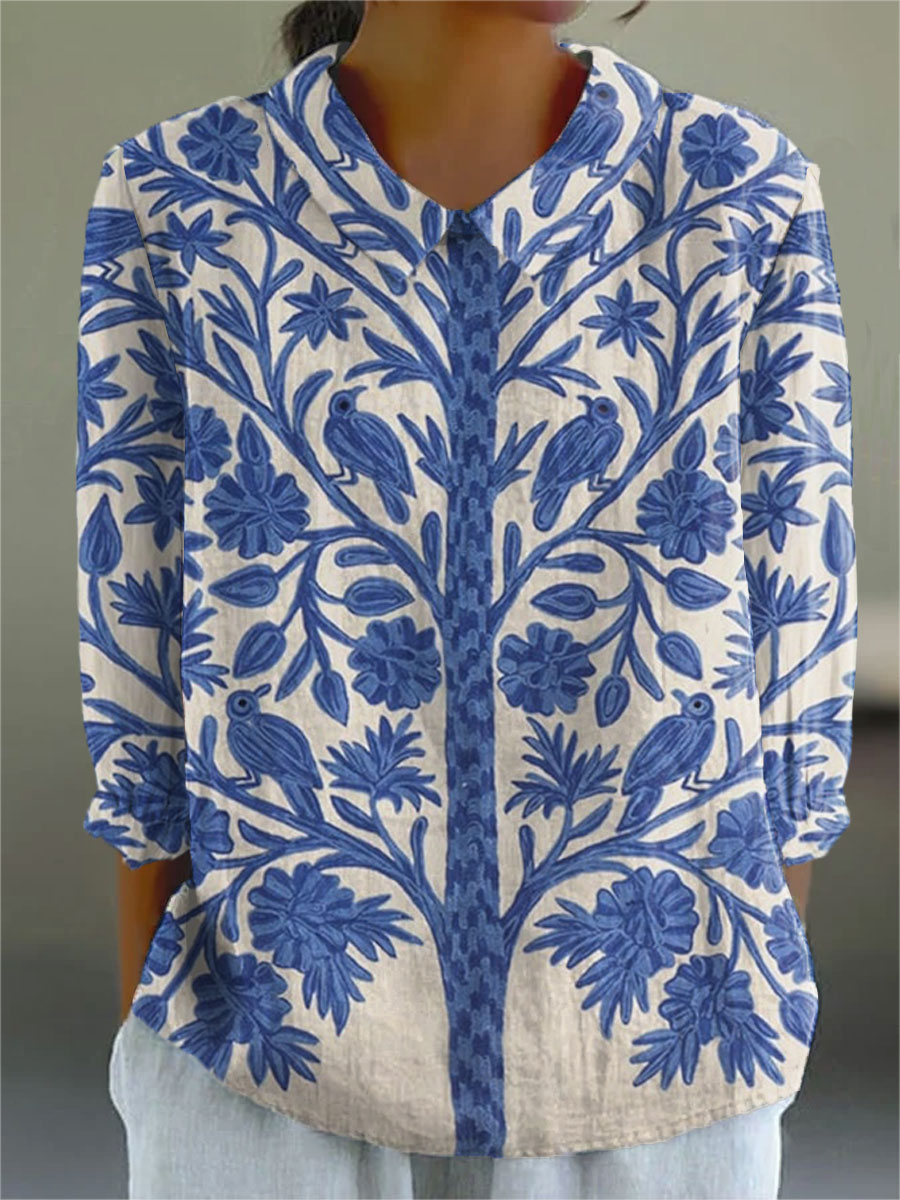 Kayleigh | Women's Printed Blouse — Willow & Wren Melbourne