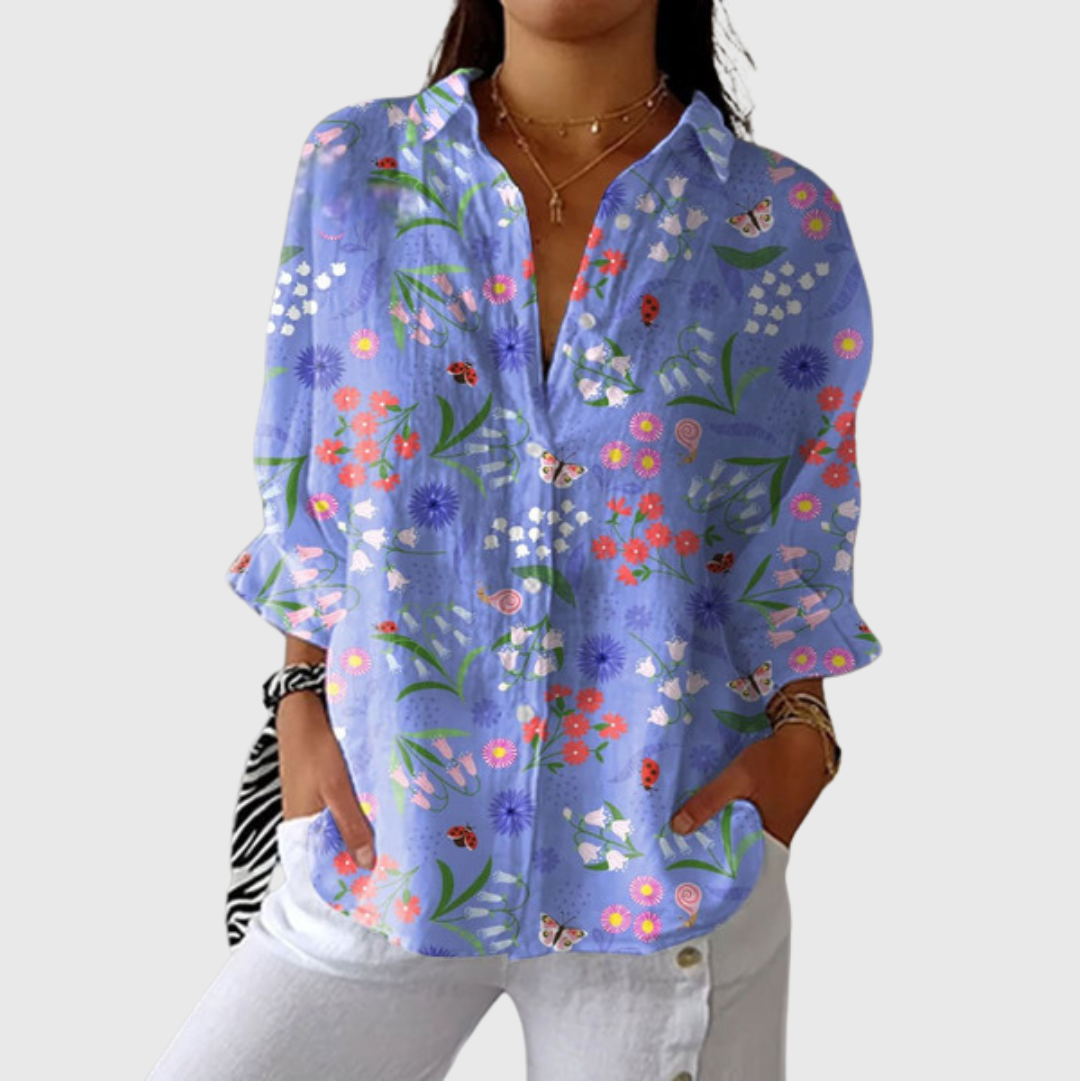 Valerie | Women's Lightweight Printed Blouse II — Willow & Wren Melbourne