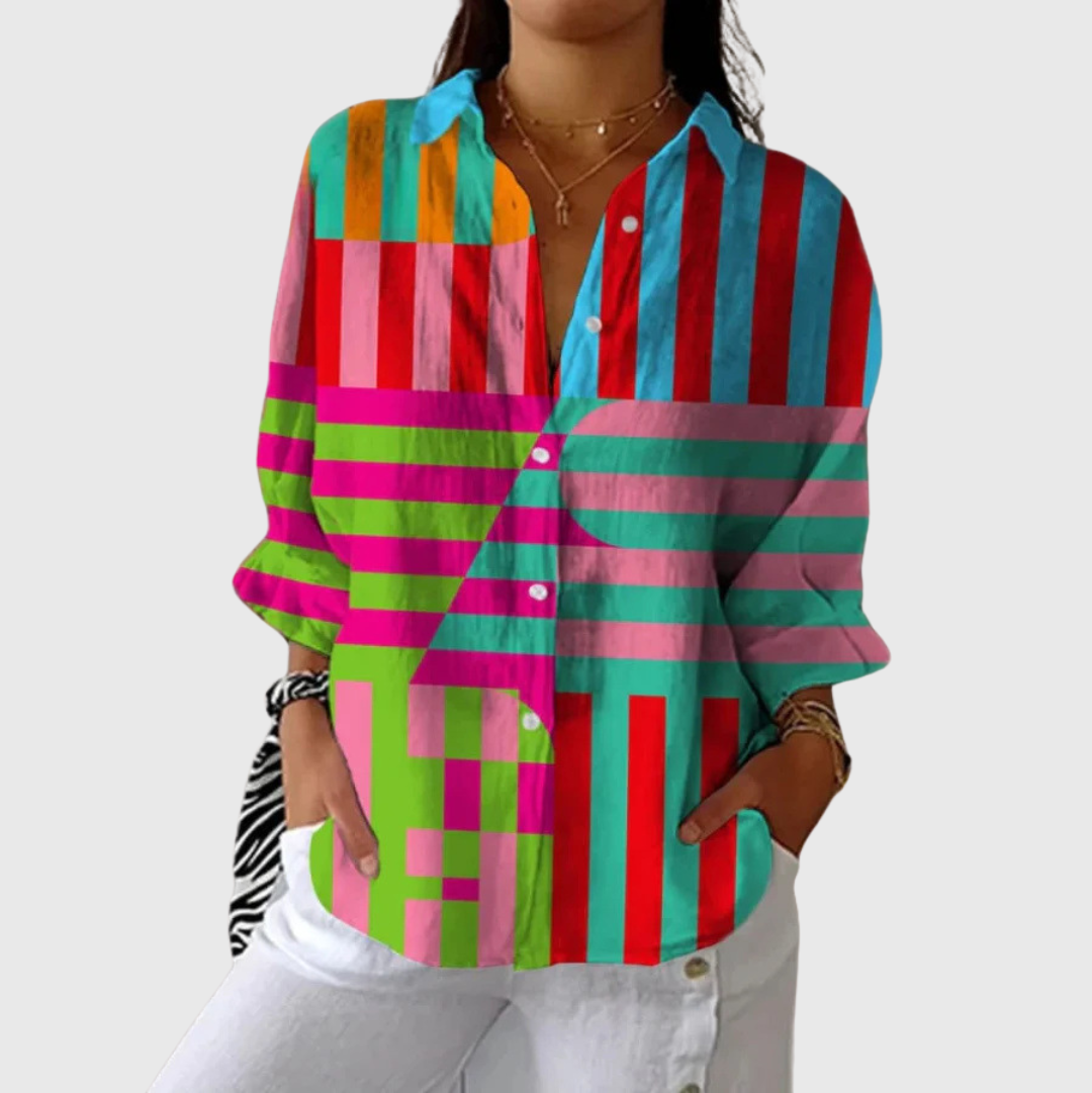 Sonia | Women's Lightweight Printed Blouse — Willow & Wren Melbourne