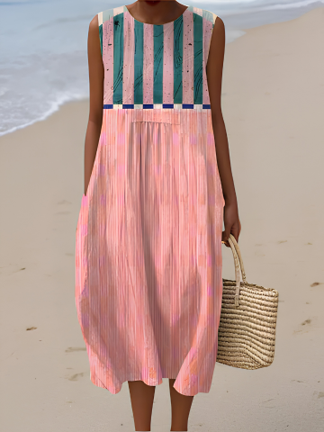 Dorothy | Striped Midi Dress