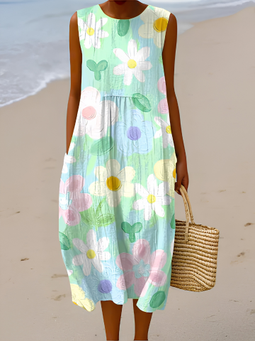 Christina | Floral Midi Dress