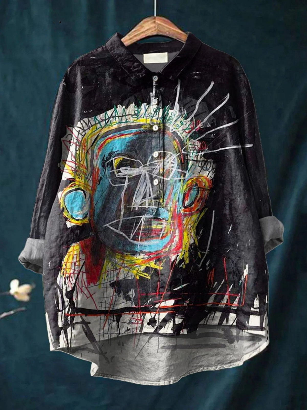 Louise | Women's Printed Abstract-Print Relaxed T-Shirt — Willow & Wren Melbourne