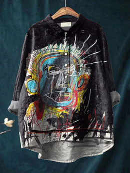 Louise | Women's Printed Abstract-Print Relaxed T-Shirt — Willow & Wren Melbourne