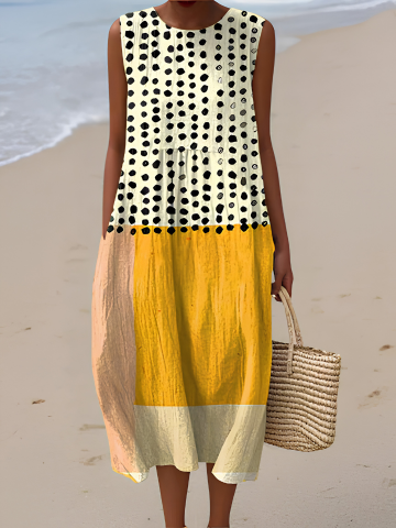 Rosie | Polka-Dot Midi Dress