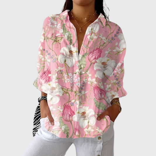 Honor | Women's Lightweight Printed Blouse — Willow & Wren Melbourne