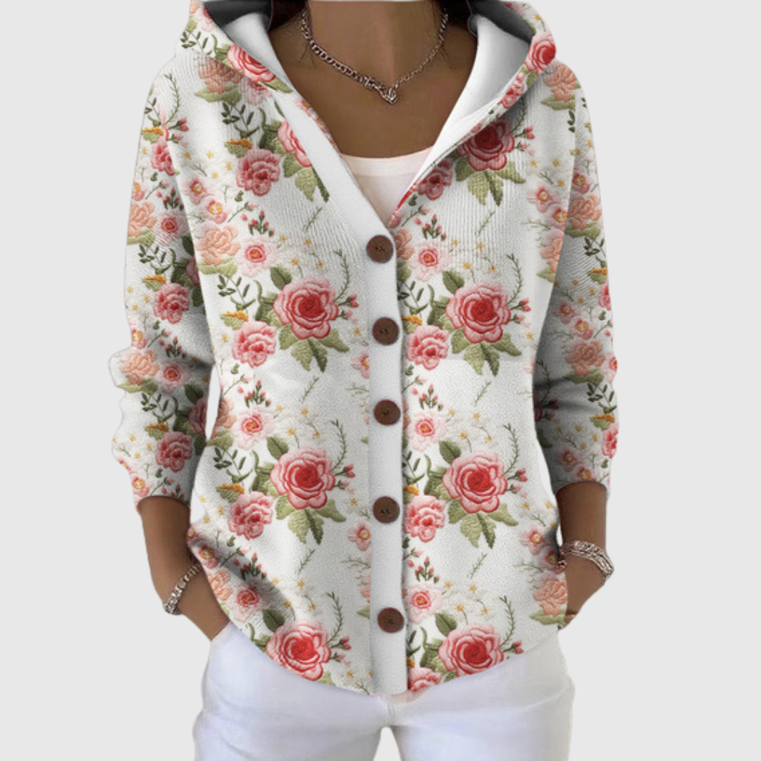 Madeleine | Women's Comfortable Knitted Hooded Cardigan — Willow & Wren Melbourne
