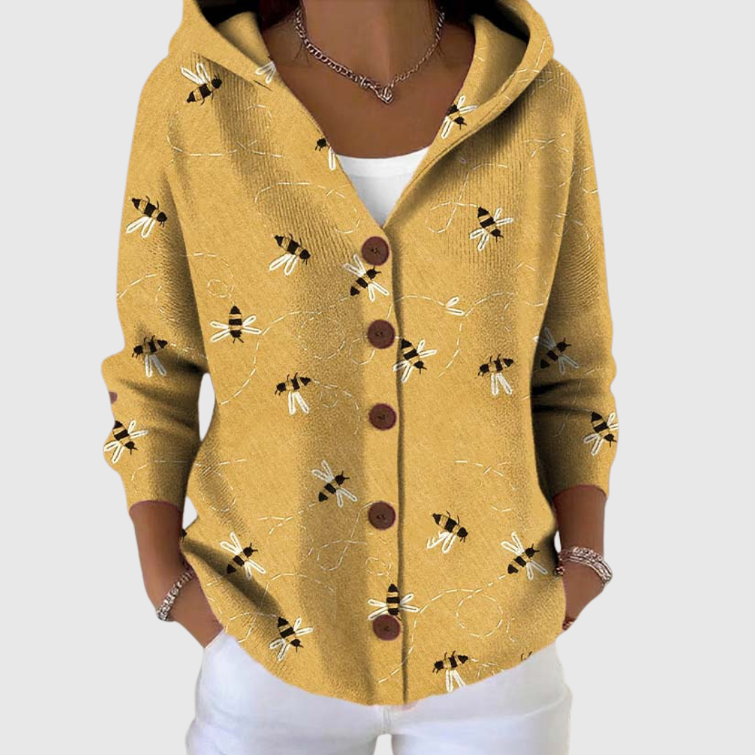 Helena | Women's Comfortable Knitted Hooded Cardigan — Willow & Wren Melbourne