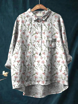 Hazel | Women's Floral Relaxed Blouse — Willow & Wren Melbourne