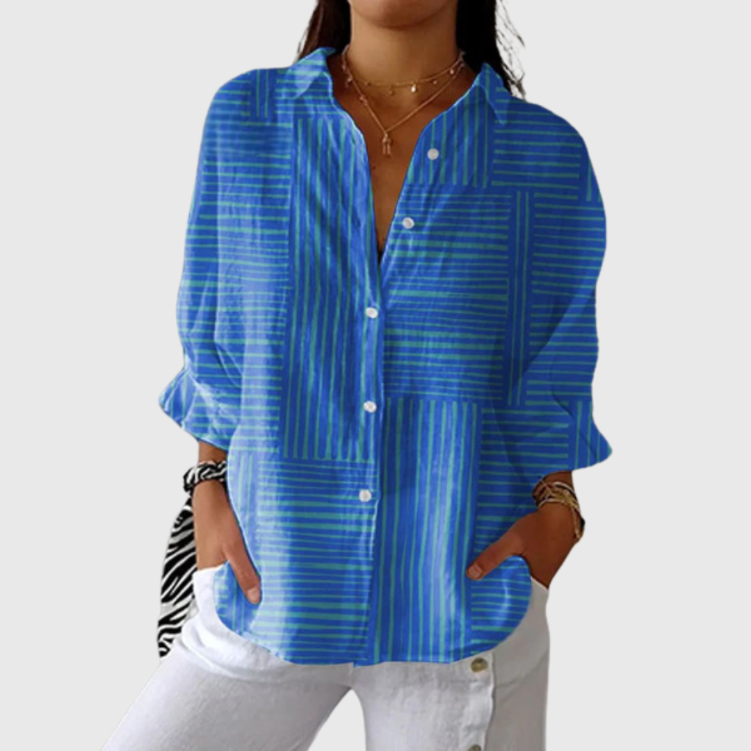 Jasmine | Women's Lightweight Printed Blouse — Willow & Wren Melbourne