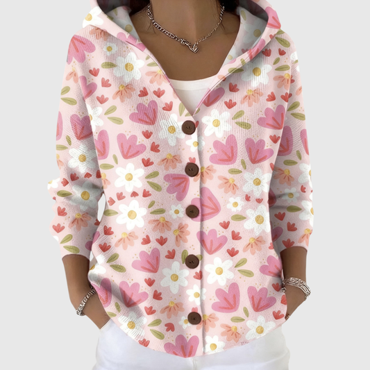Marlene | Women's Comfortable Knitted Hooded Cardigan II — Willow & Wren Melbourne