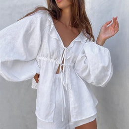 Louise | Women's Ruffled Set — Willow & Wren Melbourne