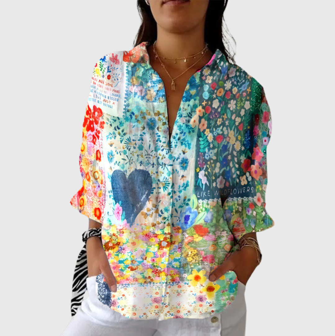 Jessica | Women's Lightweight Printed Blouse — Willow & Wren Melbourne