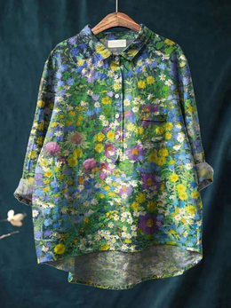 Holly | Women's Floral Relaxed Blouse — Willow & Wren Melbourne