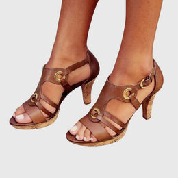 Pauline | Women's Heeled Comfort Sandals — Willow & Wren Melbourne