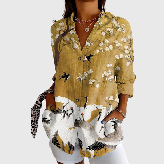Lily | Women's Lightweight Printed Blouse II — Willow & Wren Melbourne